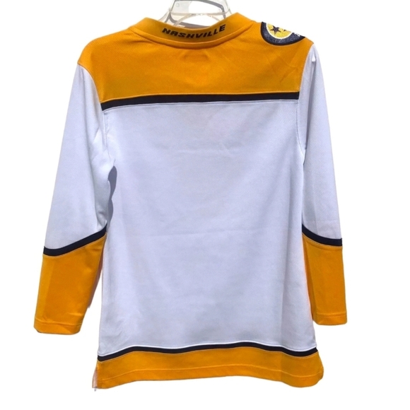 NHL Nashville Predators Authentic Licensed Jersey Fanatics White Gold Size XS - Picture 10 of 14